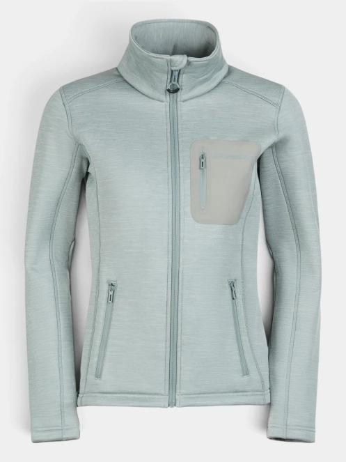 pulover polar pt. femei Fundango Antilles Melange Jacket verde 8