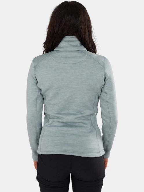 pulover polar pt. femei Fundango Antilles Melange Jacket verde 3
