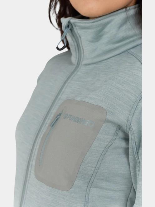 pulover polar pt. femei Fundango Antilles Melange Jacket verde 7