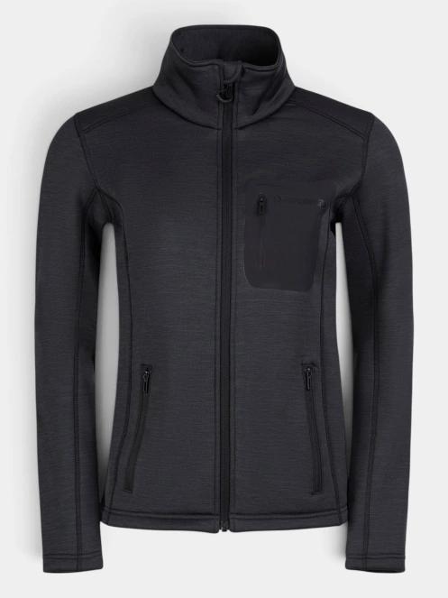 pulover polar pt. femei Fundango Antilles Melange Jacket negru 7