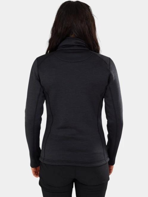 pulover polar pt. femei Fundango Antilles Melange Jacket negru 3
