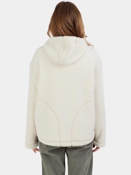 pulover cu gluga pt. femei Fundango Juniper Pile Jacket alb 3