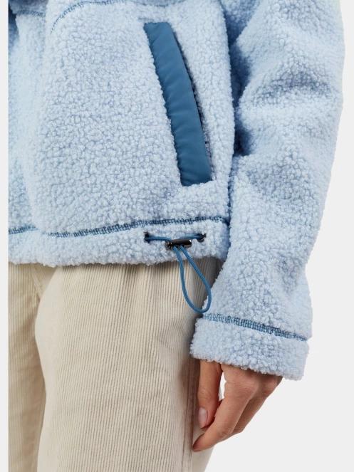 pulover cu gluga pt. femei Fundango Juniper Pile Jacket albastru deschis 7