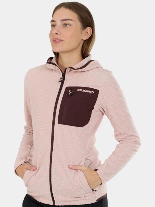 strat intermediar hibrid pt. femei Fundango Nigata Full Zip Hoodie roz 5