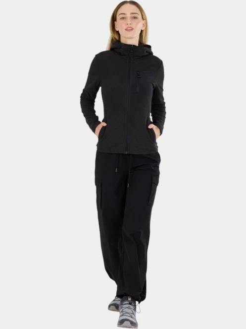 strat intermediar hibrid pt. femei Fundango Nigata Full Zip Hoodie negru 4
