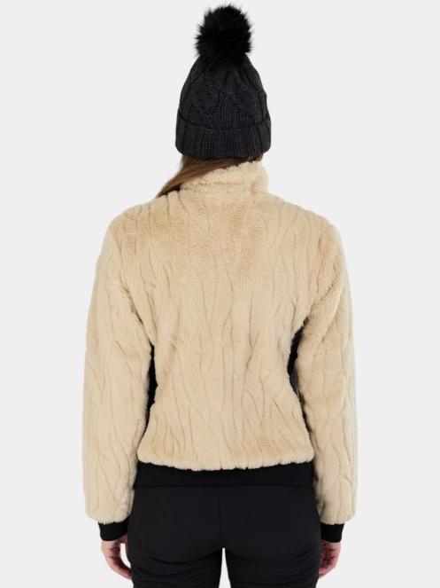 strat intermediar hibrid pt. femei Fundango Marigold Shearling Jacket nisip 4