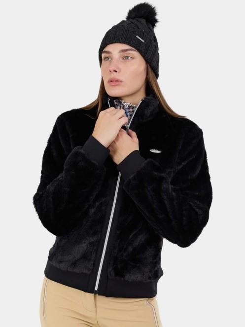 strat intermediar hibrid pt. femei Fundango Marigold Shearling Jacket negru 3