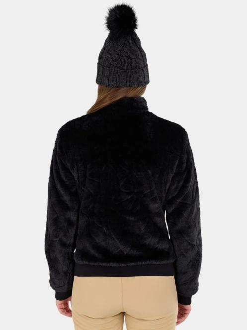 strat intermediar hibrid pt. femei Fundango Marigold Shearling Jacket negru 4