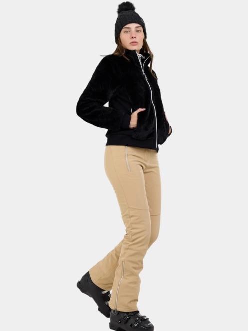 strat intermediar hibrid pt. femei Fundango Marigold Shearling Jacket negru 5
