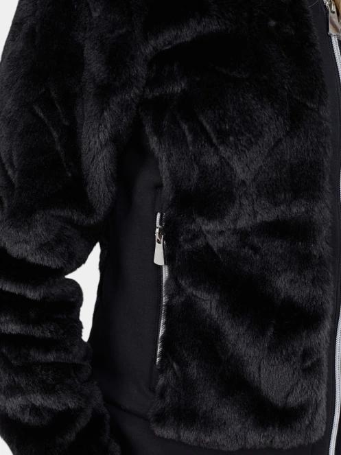 strat intermediar hibrid pt. femei Fundango Marigold Shearling Jacket negru 9