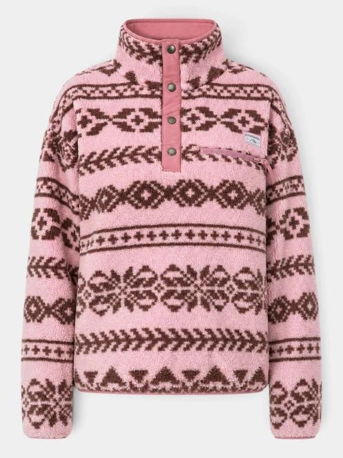 pulover polar pt. femei Fundango Pacha Fleece Jacket roz 10