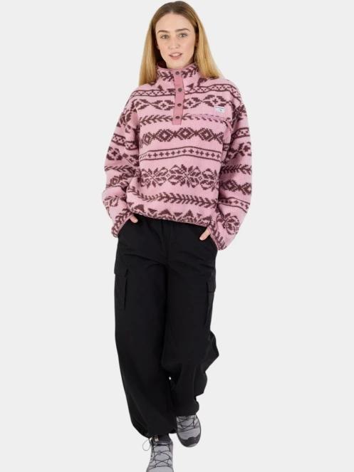 pulover polar pt. femei Fundango Pacha Fleece Jacket roz 4