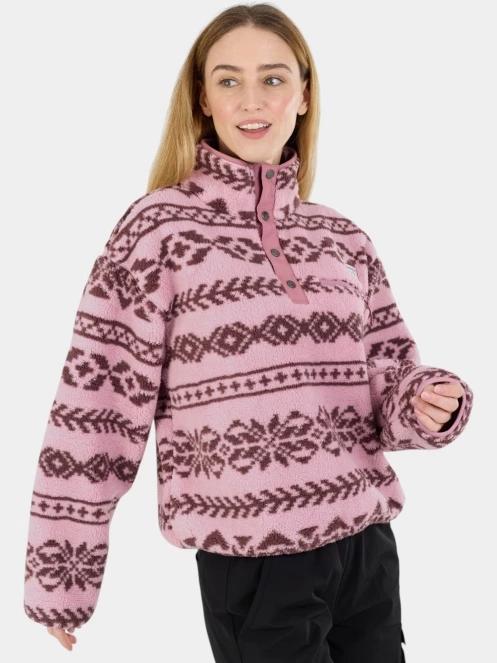 pulover polar pt. femei Fundango Pacha Fleece Jacket roz 6
