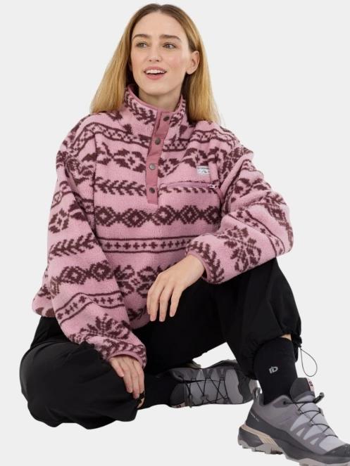 pulover polar pt. femei Fundango Pacha Fleece Jacket roz 7