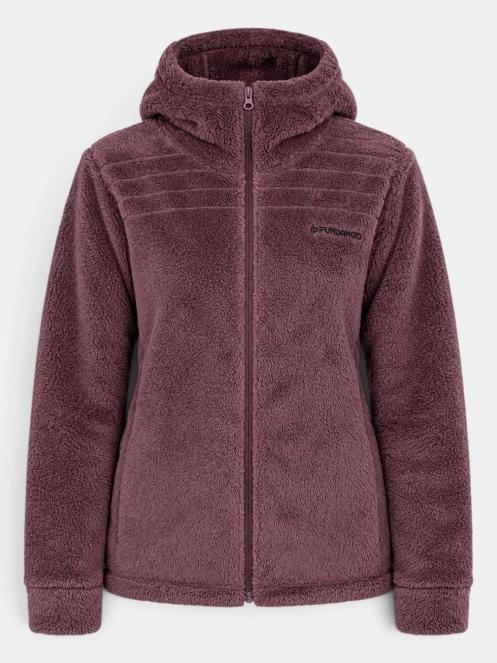 pulover polar pt. femei Fundango Zealand Plush Pile Jacket violet 7