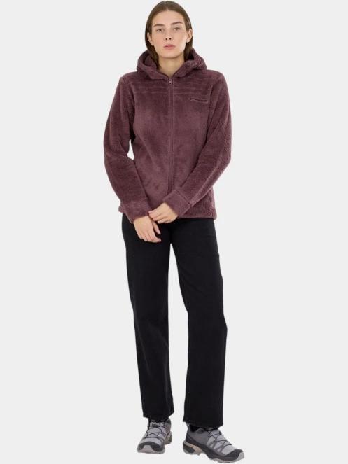 pulover polar pt. femei Fundango Zealand Plush Pile Jacket violet 4