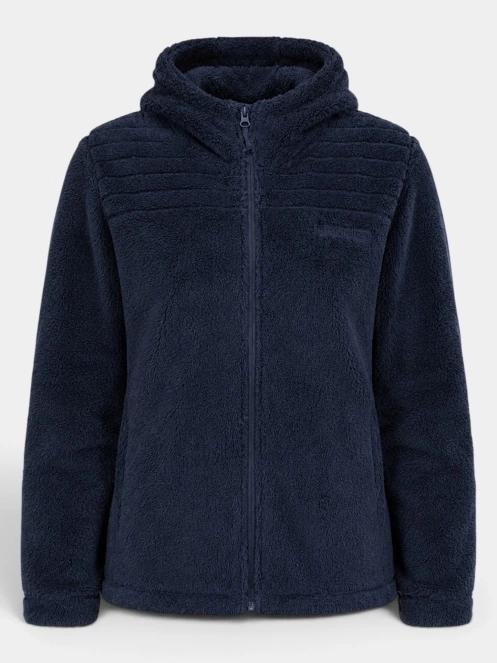 pulover polar pt. femei Fundango Zealand Plush Pile Jacket albastru inchis 8
