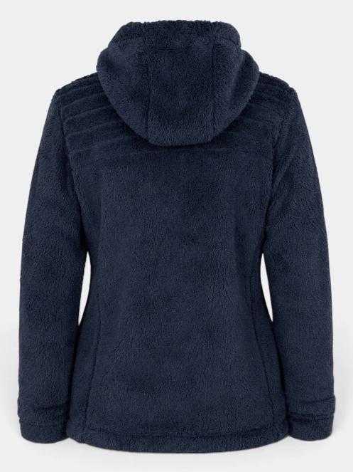 pulover polar pt. femei Fundango Zealand Plush Pile Jacket albastru inchis 9