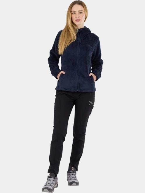 pulover polar pt. femei Fundango Zealand Plush Pile Jacket albastru inchis 4