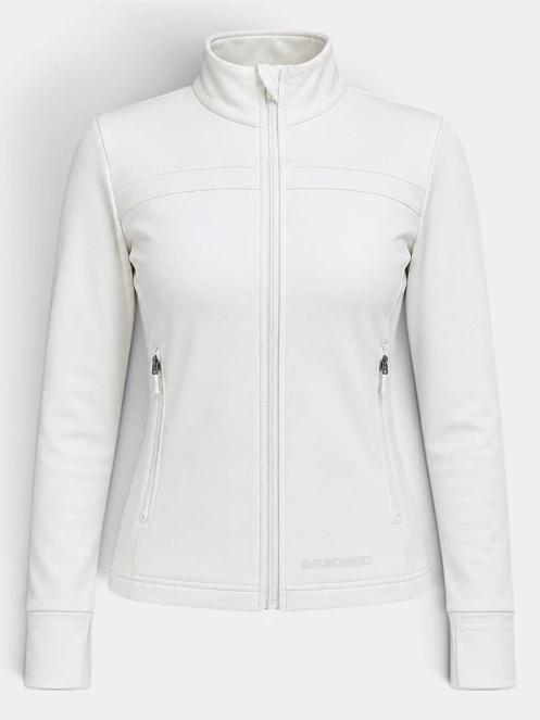 tricou cu maneci lungi, pentru sport pt. femei Fundango Flow Thermo Zip Up nisip 8