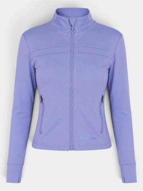 tricou cu maneci lungi, pentru sport pt. femei Fundango Flow Thermo Zip Up violet 10