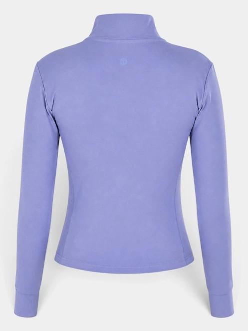 tricou cu maneci lungi, pentru sport pt. femei Fundango Flow Thermo Zip Up violet 11