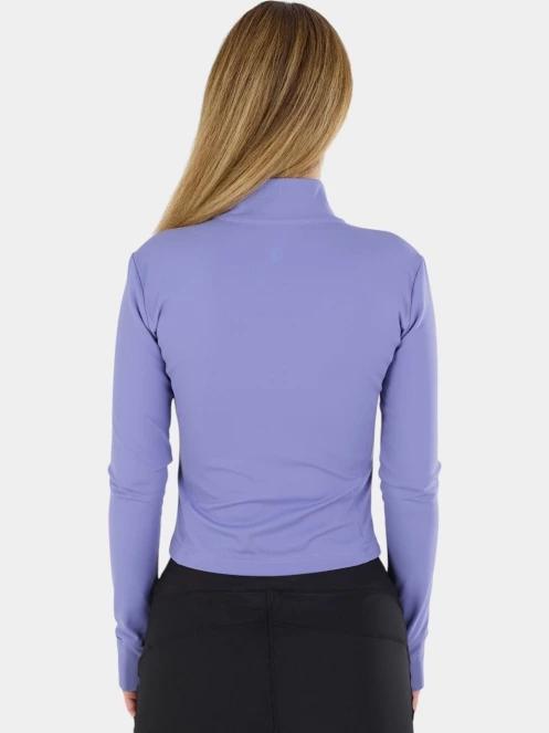 tricou cu maneci lungi, pentru sport pt. femei Fundango Flow Thermo Zip Up violet 3