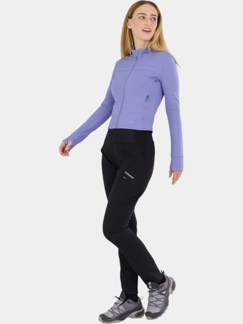tricou cu maneci lungi, pentru sport pt. femei Fundango Flow Thermo Zip Up violet 5