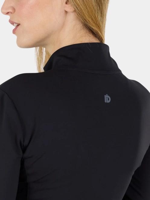 tricou cu maneci lungi, pentru sport pt. femei Fundango Flow Thermo Zip Up negru 9
