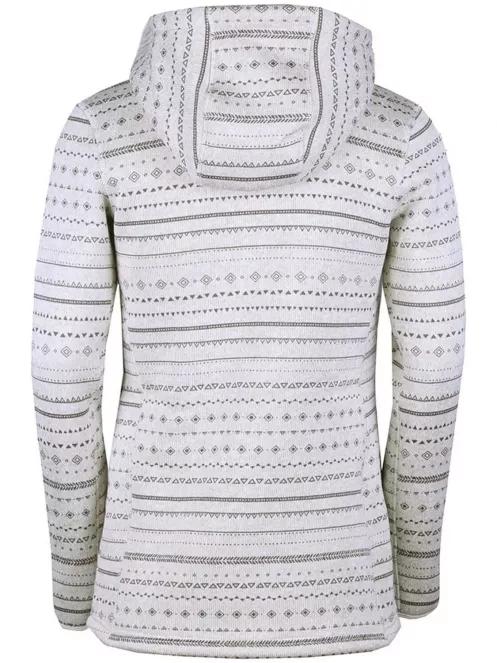 pulover cu gluga pt. femei Fundango ARA Fleece Jacket alb 5