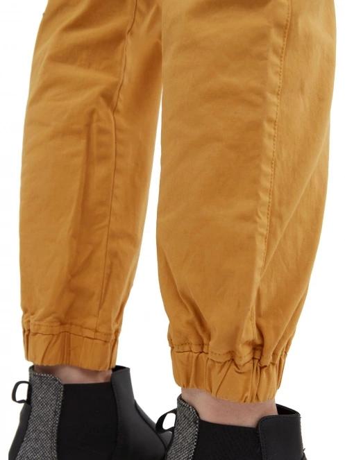 pantaloni de strada cu buzunare laterale pt. femei Fundango Alina Cargo Pants galben 7