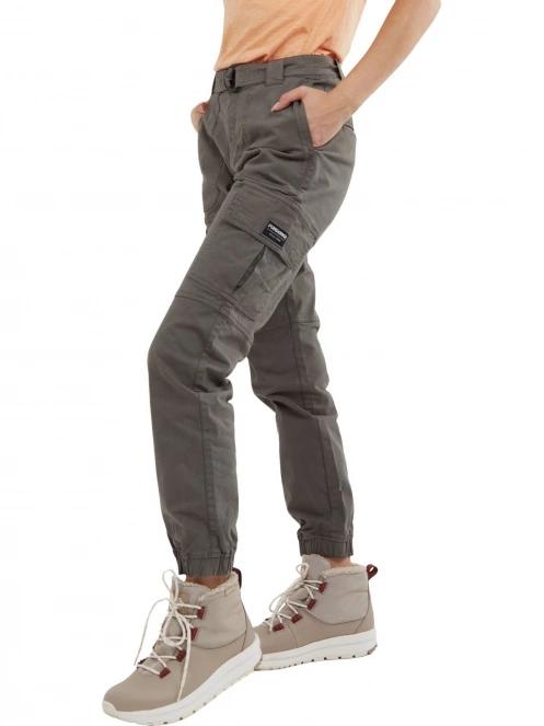 pantaloni de strada cu buzunare laterale pt. femei Fundango Alina Cargo Pants oliv 2