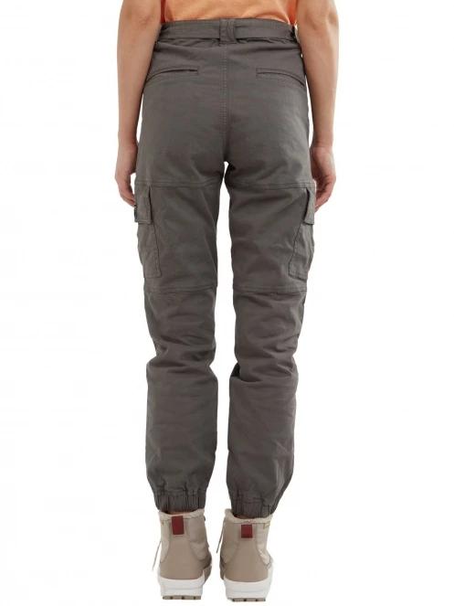 pantaloni de strada cu buzunare laterale pt. femei Fundango Alina Cargo Pants oliv 3