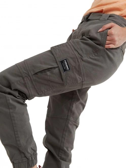 pantaloni de strada cu buzunare laterale pt. femei Fundango Alina Cargo Pants oliv 5