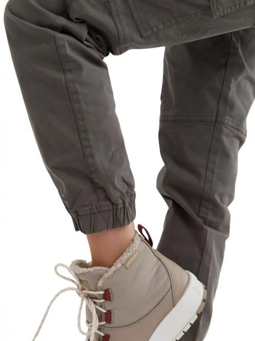 pantaloni de strada cu buzunare laterale pt. femei Fundango Alina Cargo Pants oliv 7