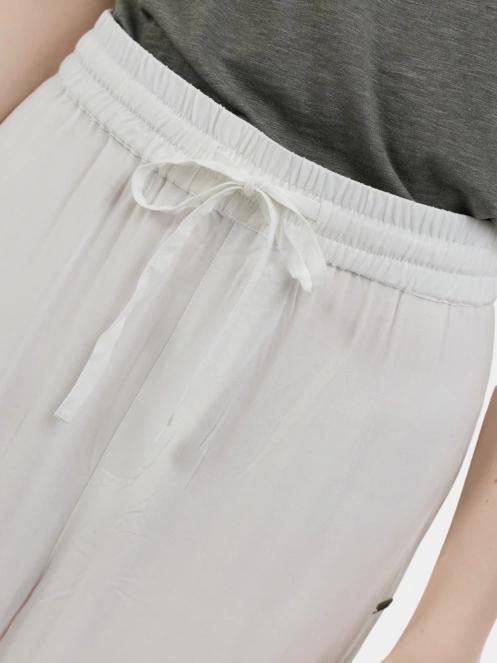 pantaloni lungi pt. femei Fundango Poppy Pants alb 5