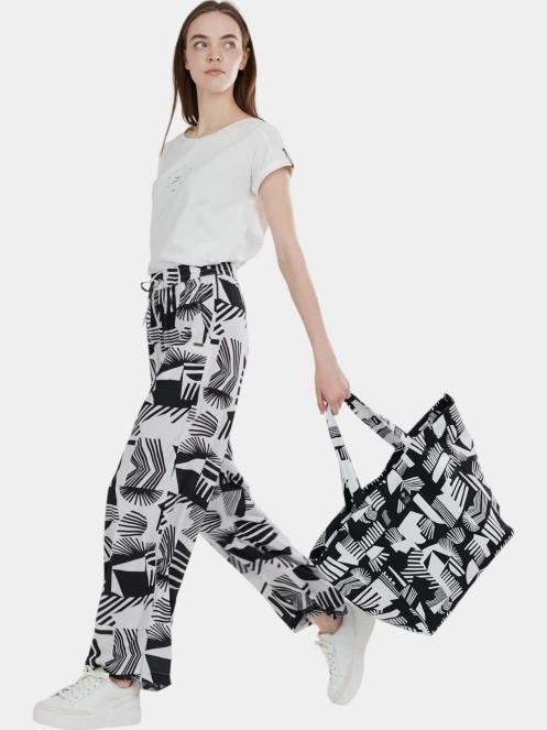 pantaloni lungi pt. femei Fundango Poppy Pants negru 4