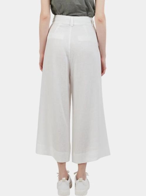 pantaloni lungi pt. femei Fundango Piper Pants alb 3