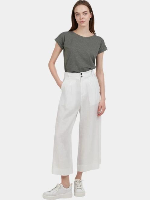 pantaloni lungi pt. femei Fundango Piper Pants alb 4