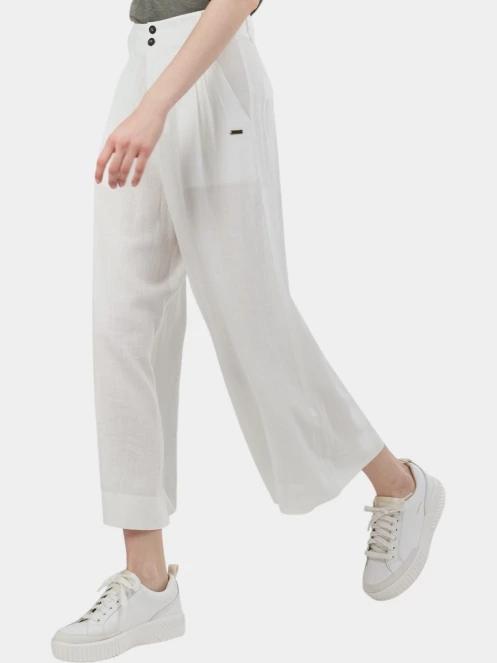 pantaloni lungi pt. femei Fundango Piper Pants alb 6