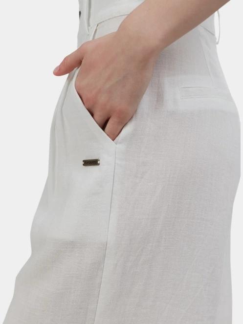 pantaloni lungi pt. femei Fundango Piper Pants alb 8