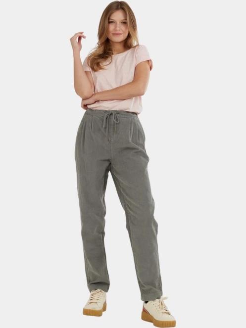 pantaloni lungi pt. femei Fundango Lorna Corduroy Pants verde 5