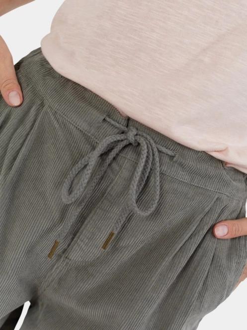 pantaloni lungi pt. femei Fundango Lorna Corduroy Pants verde 6