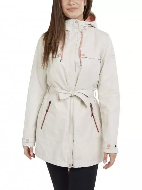 haine de ploaie pt. femei Fundango Regina Waterproof Trench Jacket alb 2