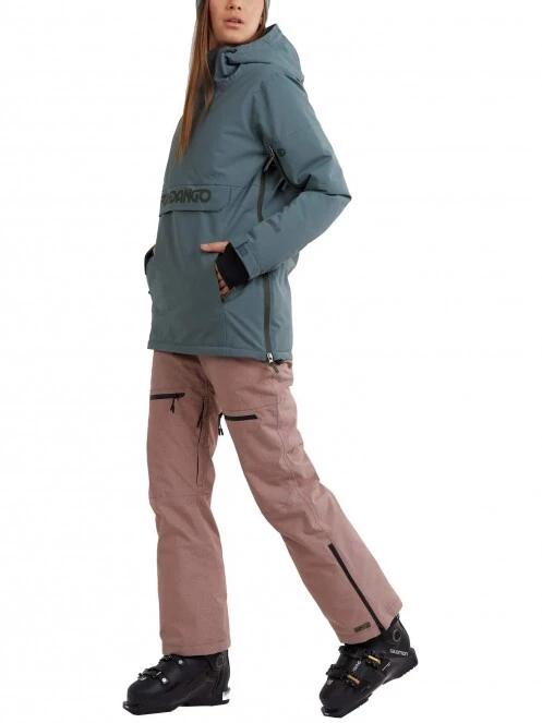 geaca de schi pt. femei Fundango Birch Logo Anorak oliv 4