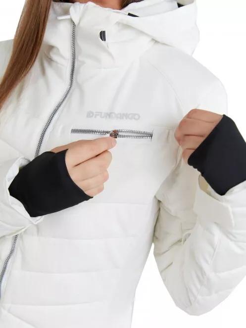 geaca de schi matlasata pt. femei Fundango Punch Padded Jacket alb 5