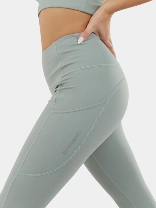 pantaloni de sport pt. femei Fundango Fade Leggings verde 5