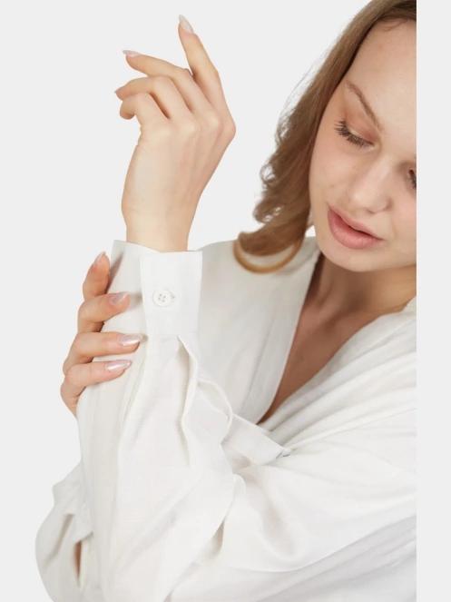 camasa cu maneci lungi pt. femei Fundango Athene Cover-up alb 10