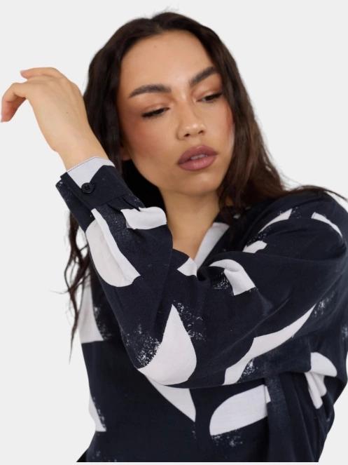 camasa cu maneci lungi pt. femei Fundango Athene Cover-up negru 8