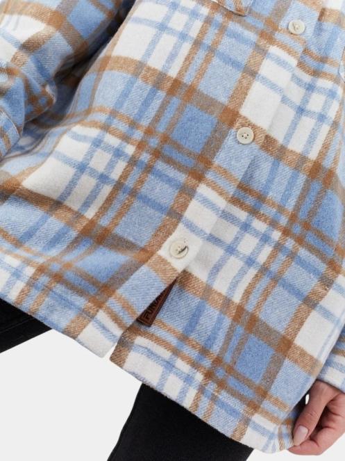 jacheta camasa pt. femei Fundango Ashley Shirt Jacket albastru 6